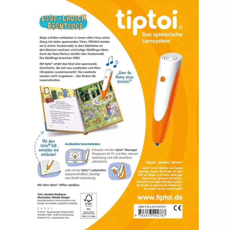 tiptoi skaityk ir klausyk nuotykis: Magic Forest, Learning Book