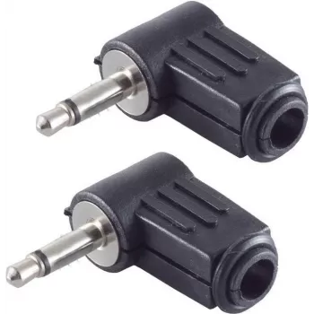 shiverpeaks BS51100-W2 vielinis lizdas 3.5 mm Juoda Kištukas 2 vnt.