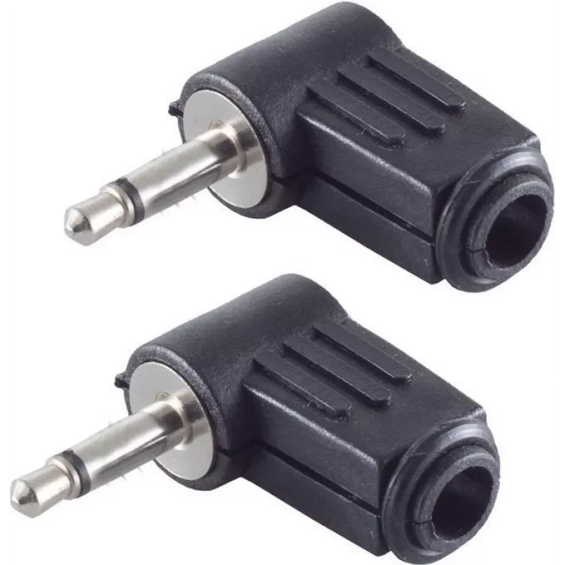 shiverpeaks BS51100-W2 vielinis lizdas 3.5 mm Juoda Kištukas 2 vnt.