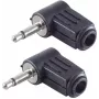 shiverpeaks BS51100-W2 vielinis lizdas 3.5 mm Juoda Kištukas 2 vnt.