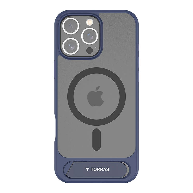 Torras Pstand serijos dėklas iPhone 16 Pro – mėlynas plonas lengvas apsauginis dangtelis