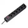 Hama 00030394 apsaugos nuo viršįtampių prietaisas Juoda 6 kintamosios srovės lizdai(-ų) 230 V 1.4 m