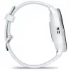 Išmanusis laikrodis GARMIN Venu 3 — 1,4 colio AMOLED, 45 mm korpusas, GPS, Wi‑Fi, 8 GB, sidabrinis/baltas, silikoninis dirželis