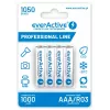 Įkraunamas AAA NiMH baterijų rinkinys everActive EVHRL03-1050 1.2V — 4 vnt., 1050 mAh