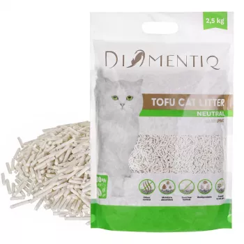 DIAMENTIQ Tofu Neutral Ultra sulimpantis - augalinis kraikas - 2.5 kg