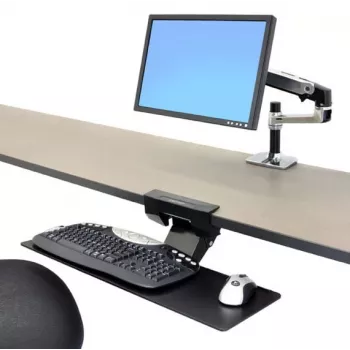 Po stalu montuojamas klaviatūros laikiklis Ergotron Neo-Flex 97-582-009 juodas