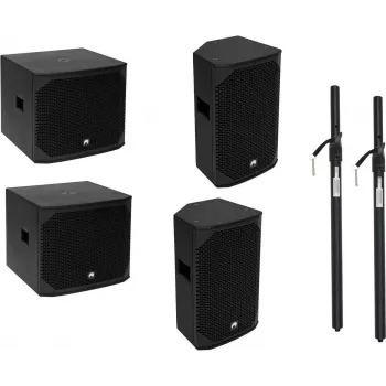 Aktyvus garsiakalbių komplektas Omnitronic AZX aktiv M/L 200W, 20000644