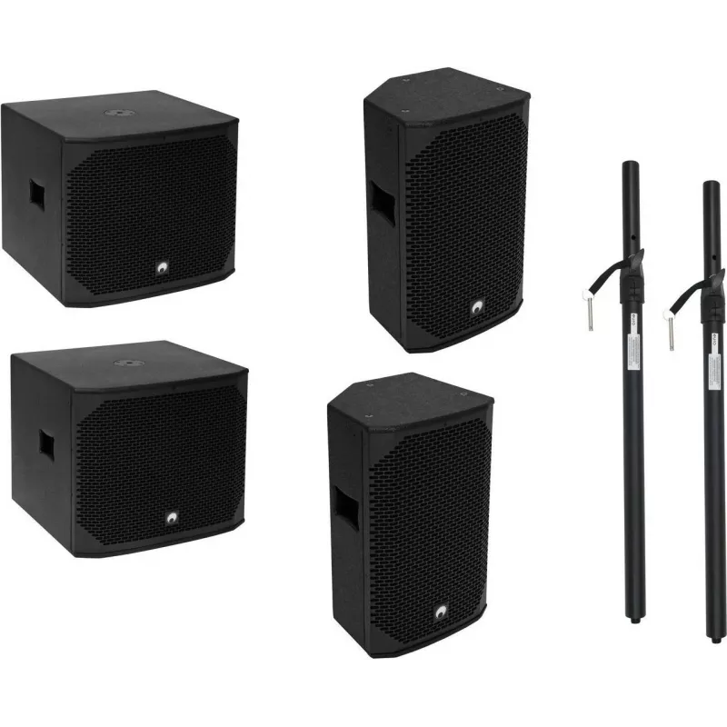Aktyvus garsiakalbių komplektas Omnitronic AZX aktiv M/L 200W, 20000644