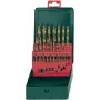 Grąžtų rinkinys Metabo 627156000 — HSS, TiN padengti, 19 vienetų