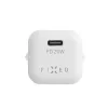 USB-C kelioninis įkroviklis FIXED FIXC20M-CL-WH su įmontuotu USB-C į Lightning laidu, 20W