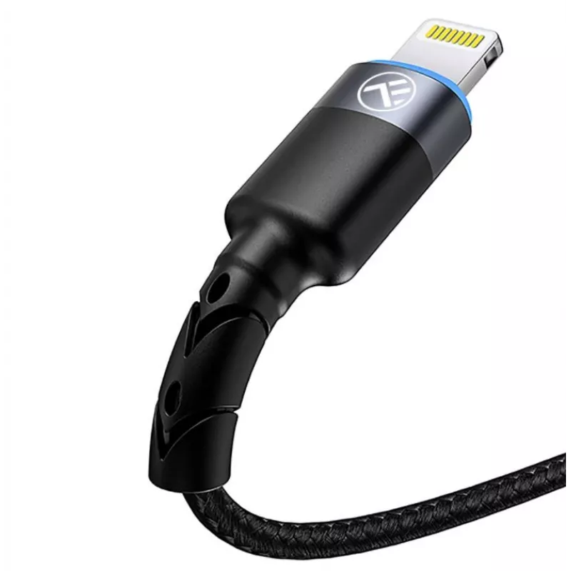 USB į Lightning duomenų laidas Tellur 1,2 m nailono pynė juodas