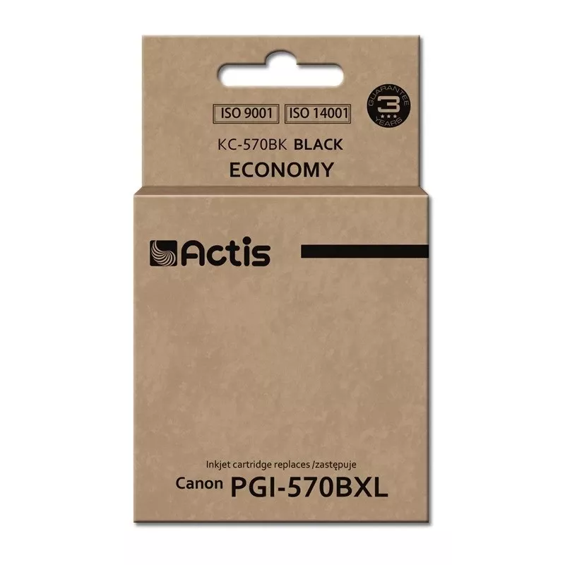Actis KC-570BK rašalas (pakaitalas Canon PGI-570BK; standartinis; 22 ml; juodas)
