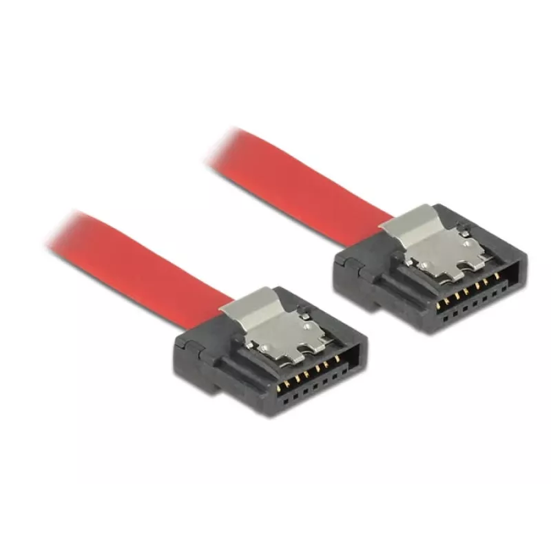 DeLOCK SATA kabelis 0,3 m SATA III 7 kontaktų raudonas