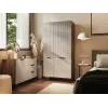 Drabužių spinta Cama Meble ALMERA Cama 5 90x52x185 cm, riešutmedžio rėmas, kašmyro durys, 6 lentynos