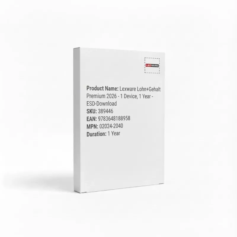 Lexware lohn+gehalt premium 2026 Buhalterinė programa 1 licencija (-os) 1 metai (-ų)