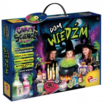 Edukacinis mokslo rinkinys Liscianigiochi Crazy Science Raganų namelis (modelis 304-PL100255)