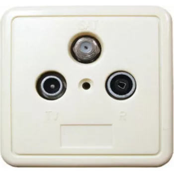 Antenos lizdas ShiverPeaks 83905-10DCSETL BK ir SAT jungtims