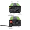 Automobilinis inverteris Qoltec Monolith 600 W Žalias 12 V