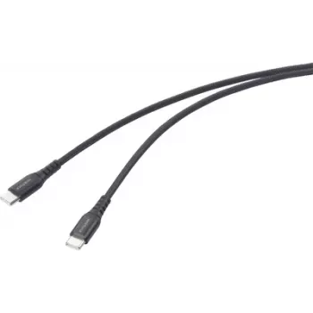 Renkforce RF-6872330 USB laidas, juodas