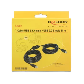 USB laidas DeLOCK 11 m USB2.0-A – USB2.0-B