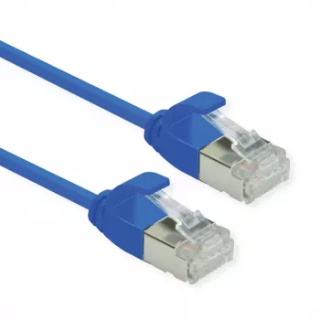 ROLINE U/FTP DataCenter jungiamasis laidas Cat.6A (EA klasė), LSOH, plonas, mėlynas, 3 m (21.15.3346)
