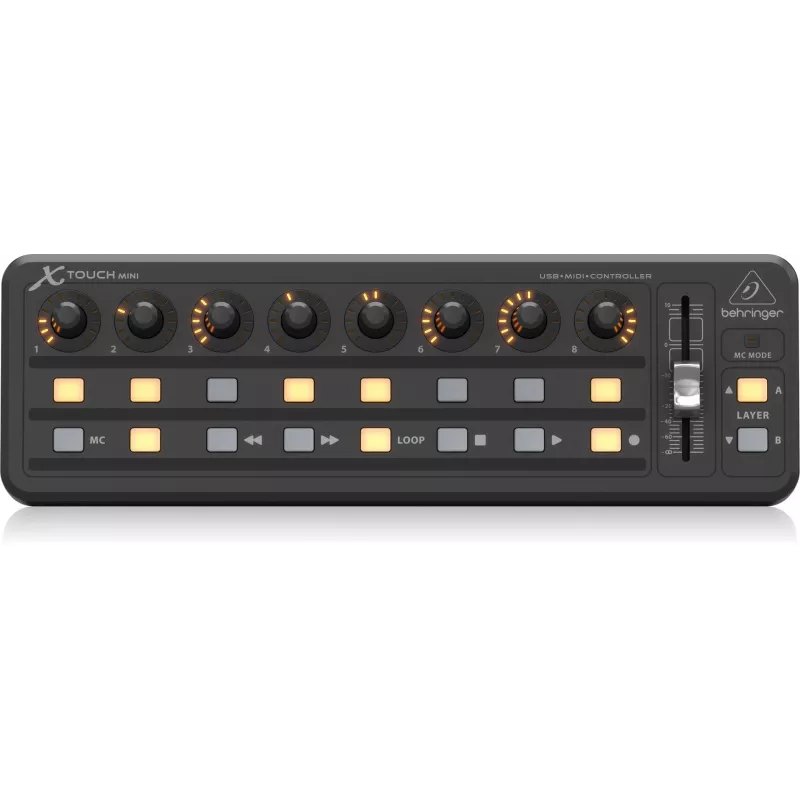 MIDI klaviatūra USB Behringer X-TOUCH MINI Valdymo tipas Mygtukai, Rotary, Slankiklis