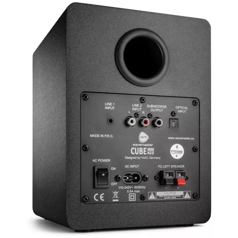 Wavemaster CUBE NEO Mini 2.0 juoda mažmeninė pakuotė