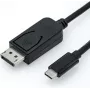 Roline - Išorinis vaizdo adapteris - USB-C 3.1 - DisplayPort - Juodas