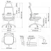 SPECTRUM Ergonominė biuro kėdė juodas