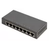 Nevaldomas komutatorius Digitus 8 prievadų Gigabit Ethernet 10/100/1000 Metal Housing