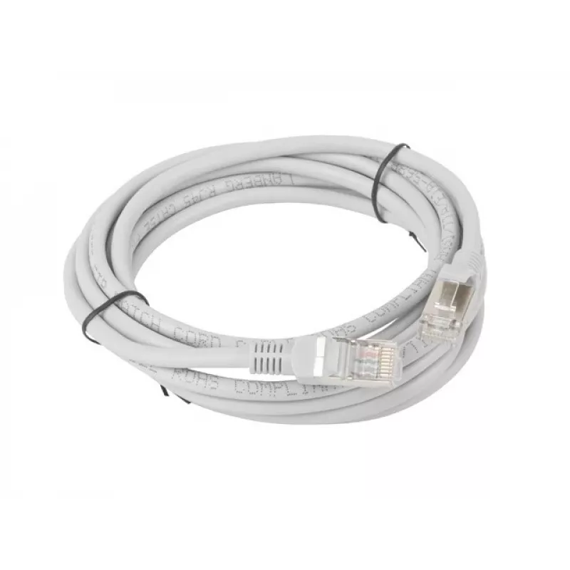 Tinklo kabelis LANBERG PCF5-10CC-0300-S Cat5e F/UTP RJ-45 3 m Pilkas