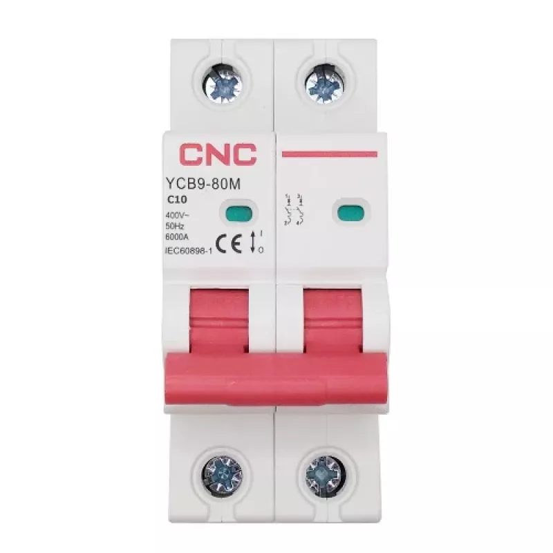 Miniatiūrinis automatinis jungiklis HiSmart NV821488 2P 10A C klasė