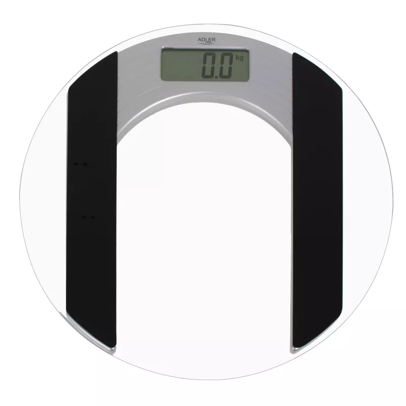 Adler | Kūno sudėties svarstyklės | Maksimalus svoris (talpa) 150 kg | Tikslumas 100 g | Stiklas