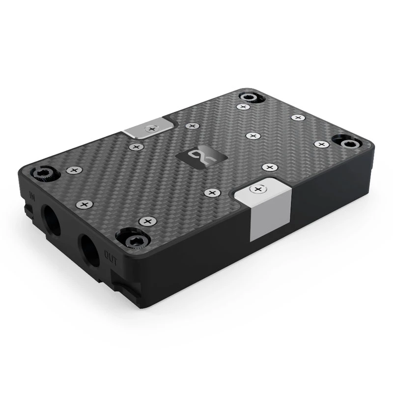 Water block Alphacool 13498 Acetalinis varis juoda sidabrinė 75,5x118,5x20,5 mm