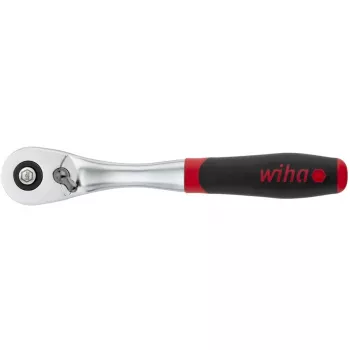 Wiha reversinis reketas 3/8, mygtukinis ir rutulinis fiksatorius, juoda/raudona (45625)