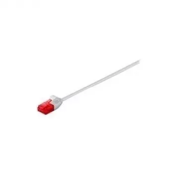 Wentronic Goobay CAT 6 plonas komutacinis kabelis, U/UTP, pilkas, 5 m – varinis (93754)