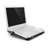 Aušinimo padėklas MEDIA-TECH MT2660 — USB maitinamas nešiojamojo kompiuterio aušintuvas, 1 ventiliatorius 13,5 cm, 20 CFM, 1000 RPM, 330×250×40 mm, 327 g, apšvietimas