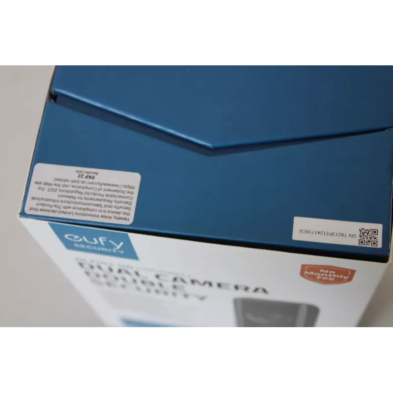 Vaizdo durų skambutis Eufy Doorbell 2 Pro — modelis T8213G11SO, juodas, atnaujintas (subraižytas viršus)