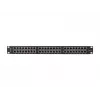 PATCH PANEL 48 PORT 1U 19 CAT6A FTP EKRANUOTAS JUODAS LANBERG