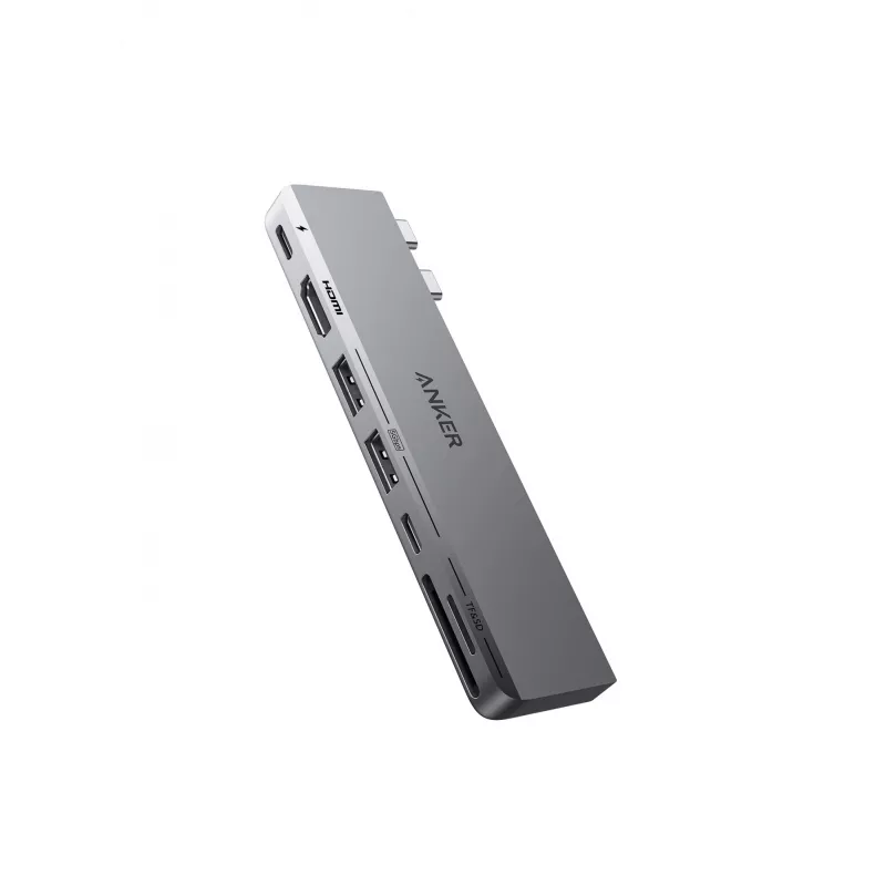 Anker 547 - šakotuvas - USB-C, 7-in-2 - 3 x USB-C + 2 x USB + 1 x HDMI - stalinis (A83540A1)