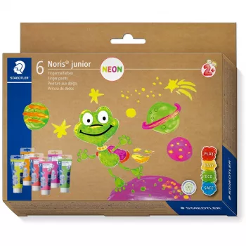 STAEDTLER Pirštų dažai NJ Neon 6 vnt. rinkinys dėkle (8816F C6)