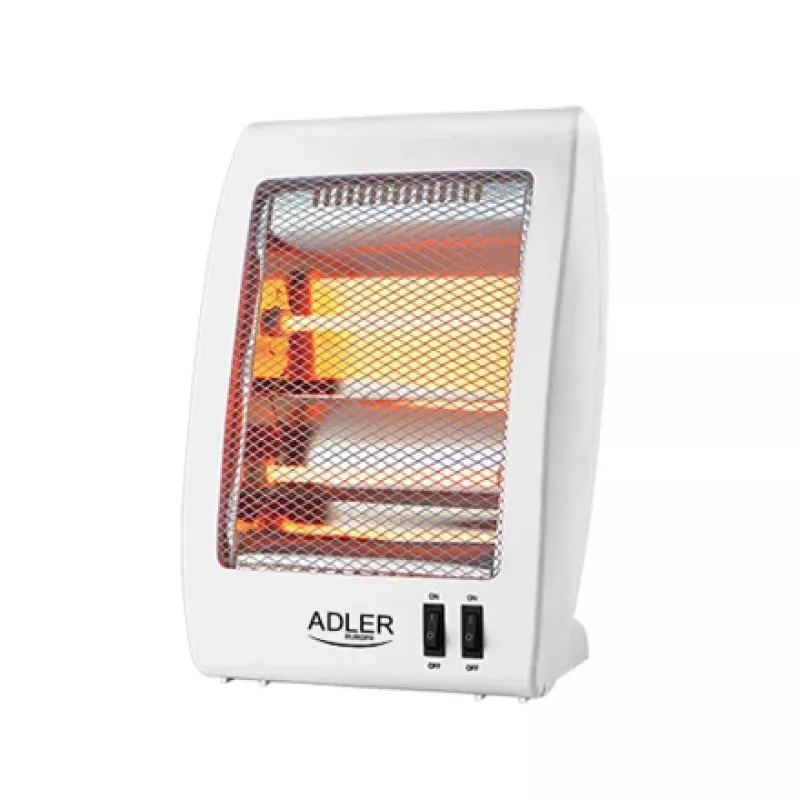Adler | Šildytuvas | AD 7709 | Halogeninis šildytuvas | 800 W | Galios lygių skaičius 2 | Balta