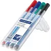 Marker Staedtler Lumocolor correctable 305 4 vnt. Žalia Juoda Mėlyna Raudona