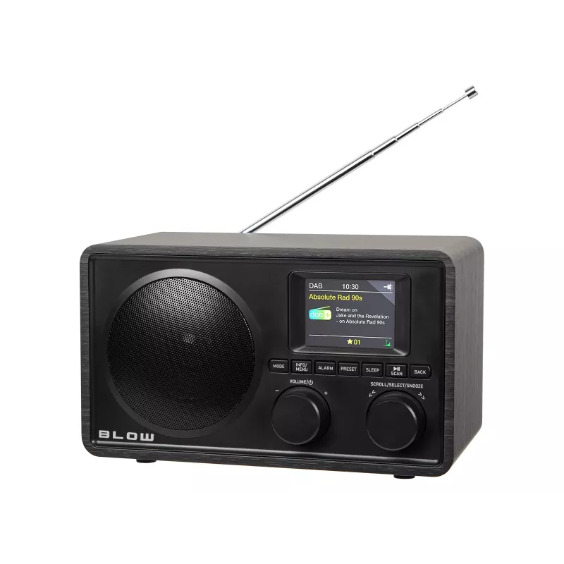 BLOW virtuvės radijas RK5 FM/DAB+ su Bluetooth, juodas