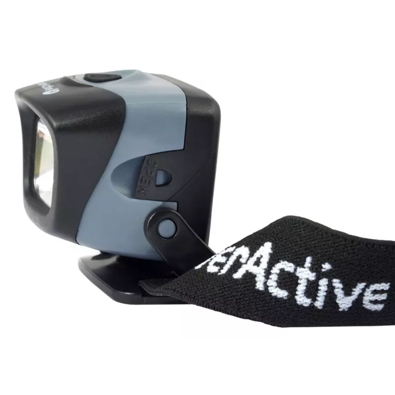 Ant galvos tvirtinamas žibintuvėlis everActive HL-150, 150 lm, 3 W, IPX4, 3×AAA, juodas