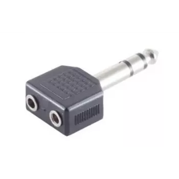 jungčių adapteris Microconnect AUDANS 6,35 mm į 2 x 3,5 mm, juodas