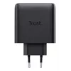 Trust Maxo 65W 2 prievadų USB-C GaN įkroviklis, greitas įkrovimas, juodas
