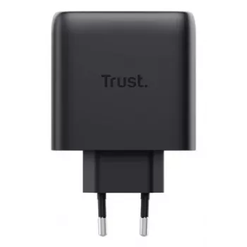Trust Maxo 65W 2 prievadų USB-C GaN įkroviklis, greitas įkrovimas, juodas