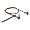 USB kabelis DeLOCK EASY-USB 2.0 Type-A kištukas į Type-C kištuką kampuotas 0,5 m juodas