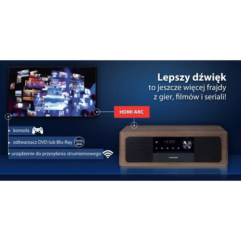 Nešiojamas Bluetooth garsiakalbis BLAUPUNKT MS22BT — Belaidis nešiojamas garsas, Bluetooth ryšys